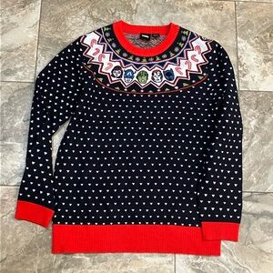 Marvel Avengers Large Unisex Ugly Christmas Sweater  Black & Red Unisex